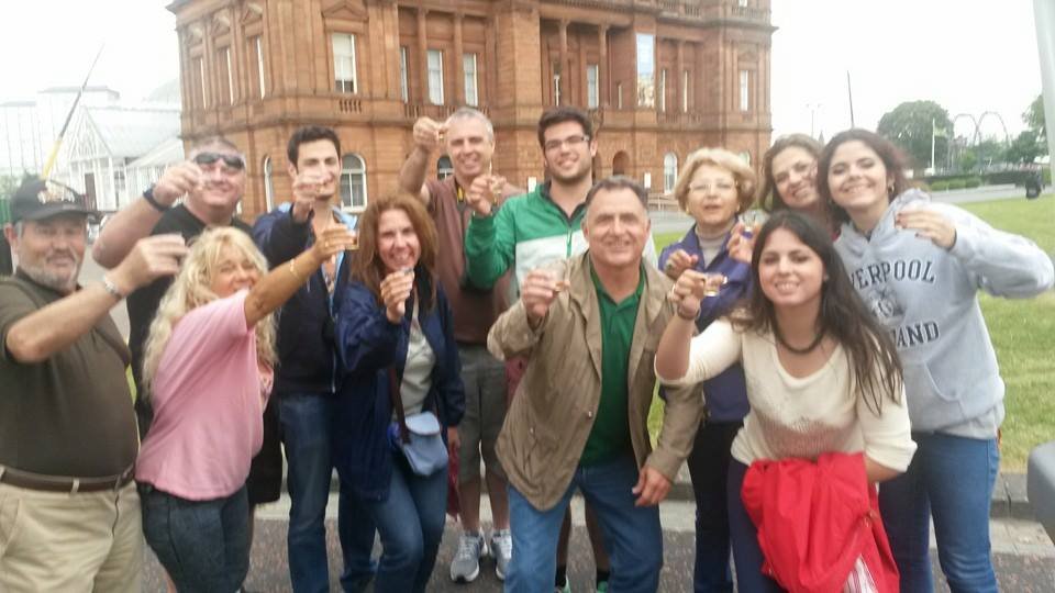 Group Tour outside the People's Palace in Glasgow
